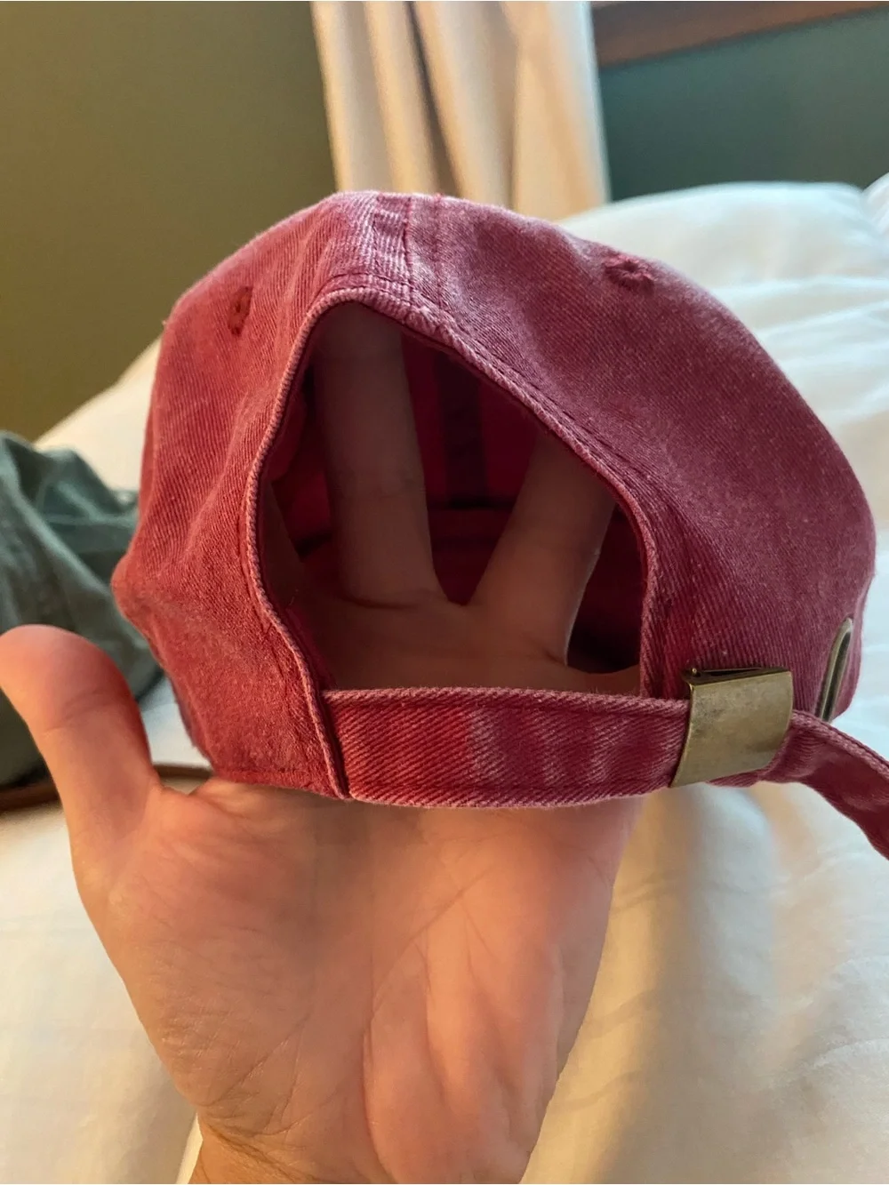 Moon Phase Olive Green Baseball Cap & Pink Baseball Cap - Set of 2